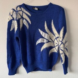 Jessica Lauren Blue Knit Sweater